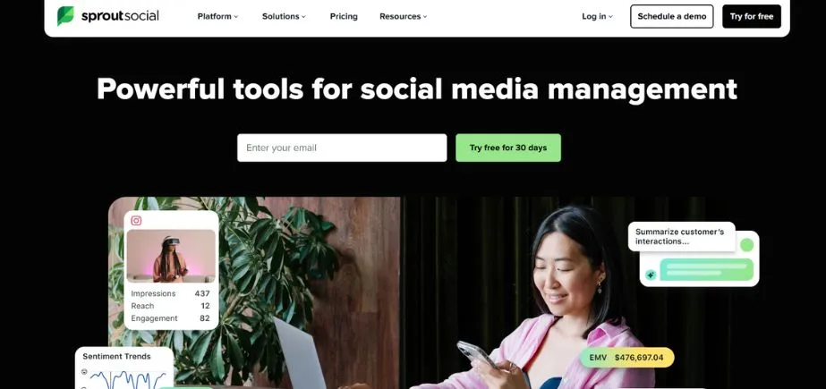 Sprout Social - AI Social Listening Tools