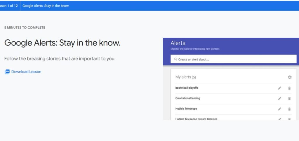 Google Alerts-Competitive Intelligence Tools