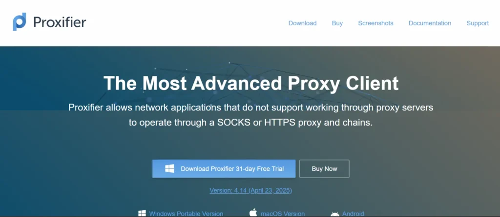Proxifier - Proxy Server