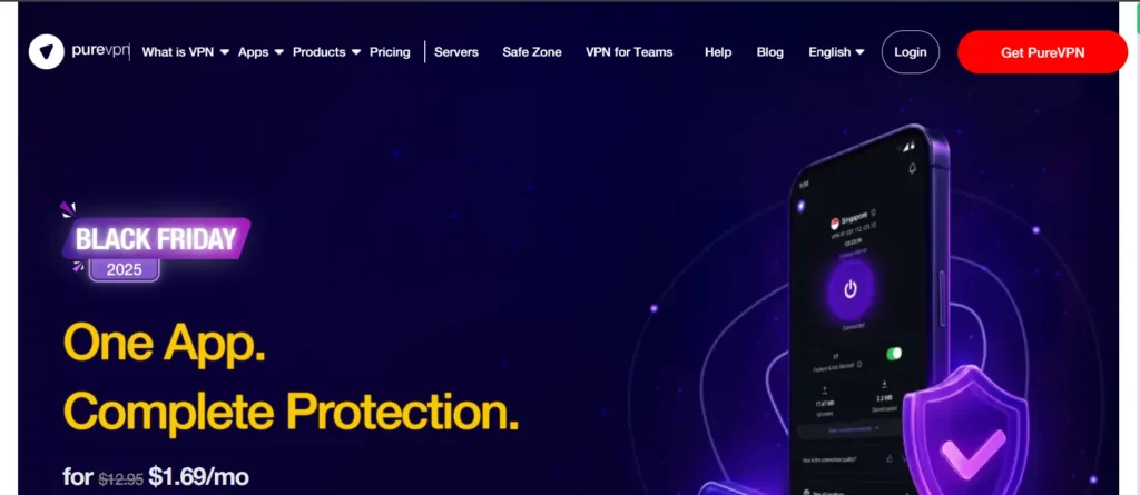 PureVPN - proxy server