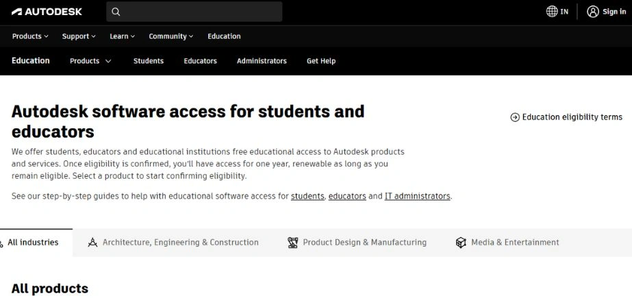CAD Software - Inventor Professional (Student Version)