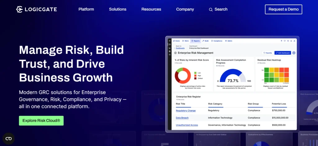 LogicGate Risk Cloud - Compliance Management Software