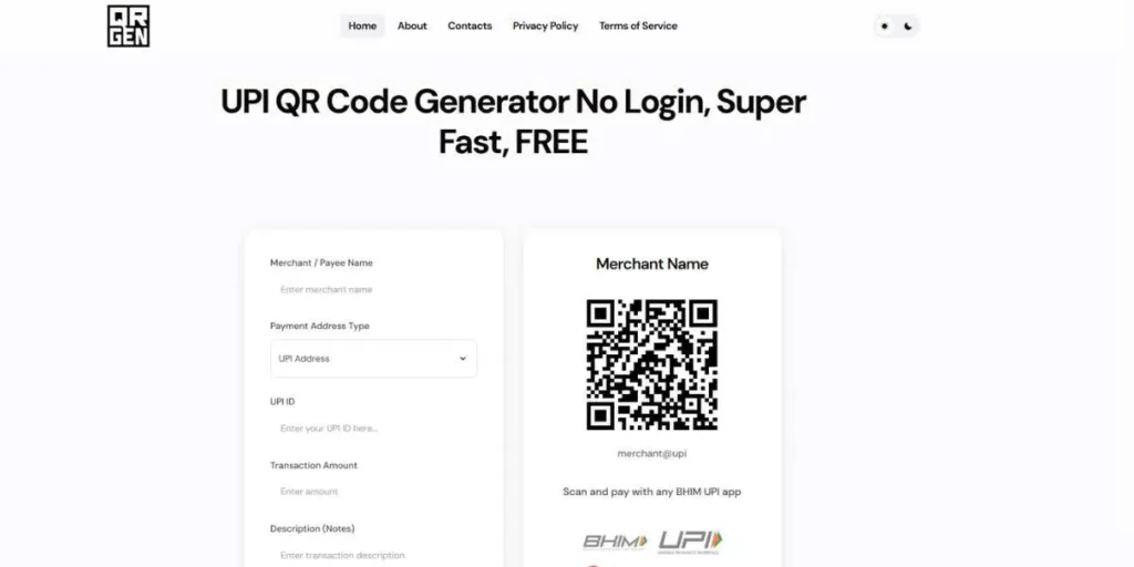 UPI QR Code Generators
