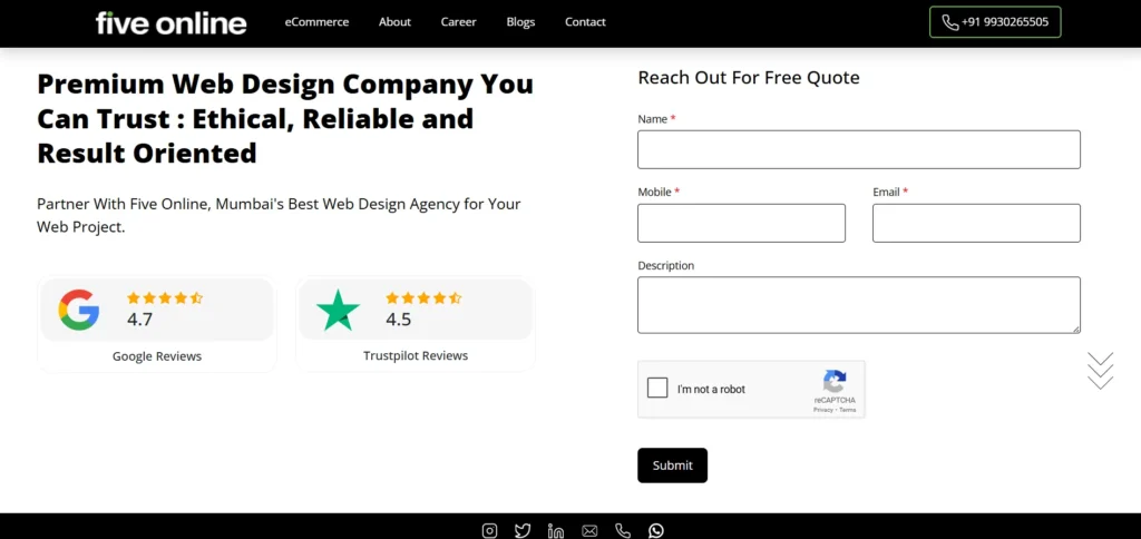 Web Development Company In Mumbai - Five Online