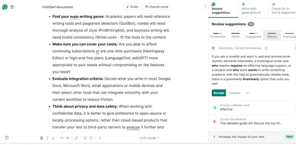 Grammarly Alternatives