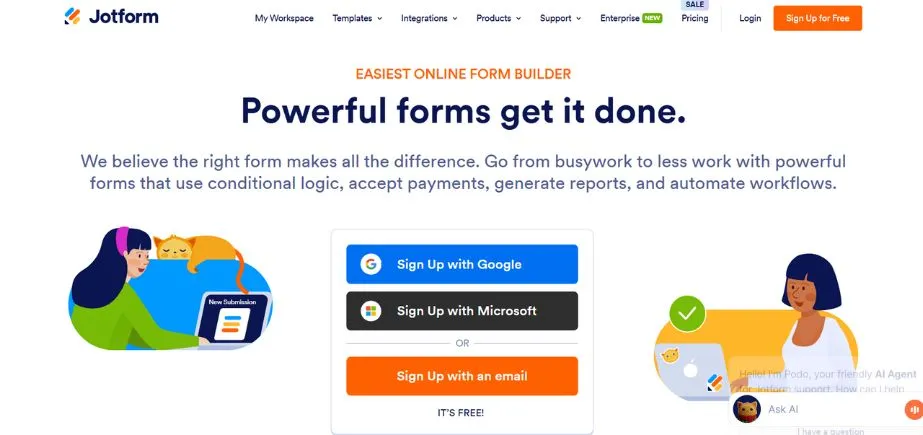 Jotform - Office Automation Software