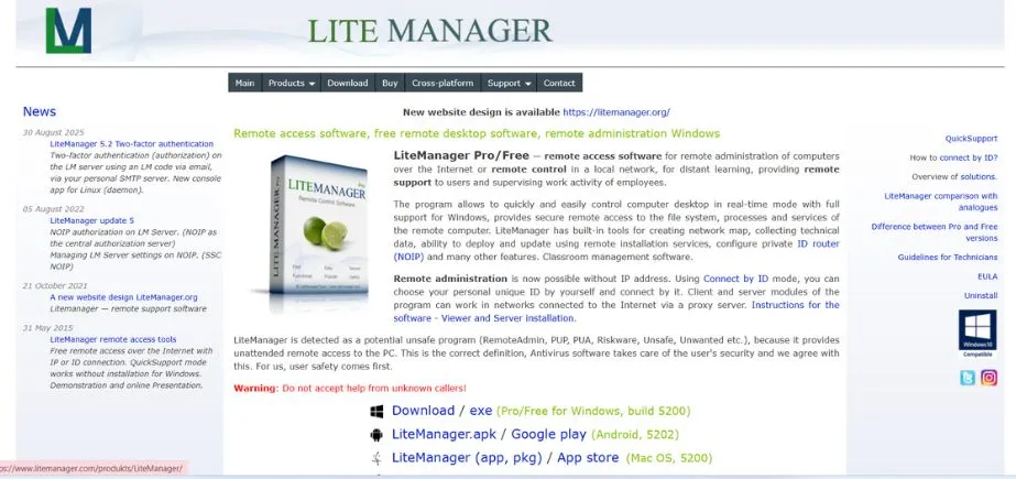 LiteManager - Screen Recording Software