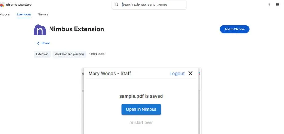 Nimbus Capture - Screen Recording Software