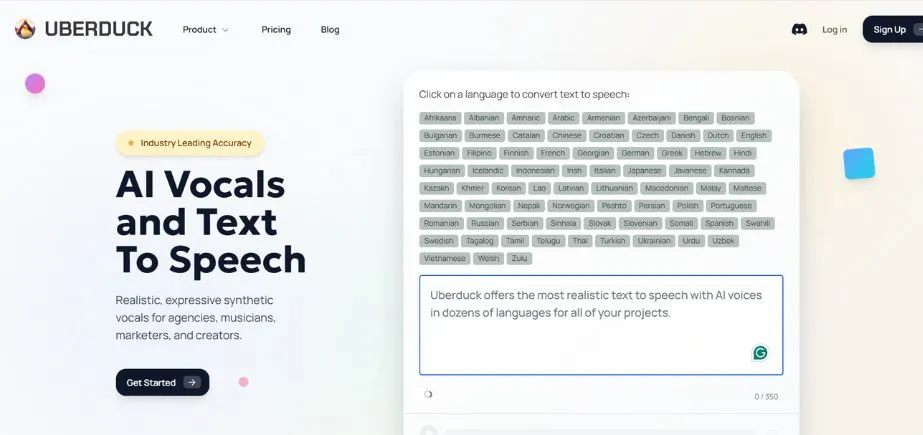 Uberduck - Free MOV to MP3 Converters