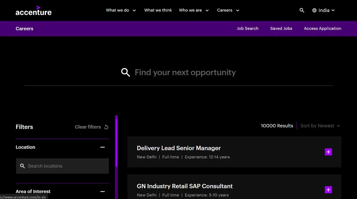 accenture - best companies to work for in india