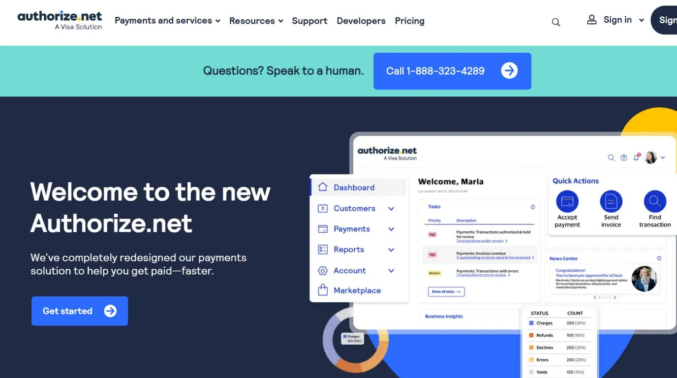 authorize.net - stripe alternatives