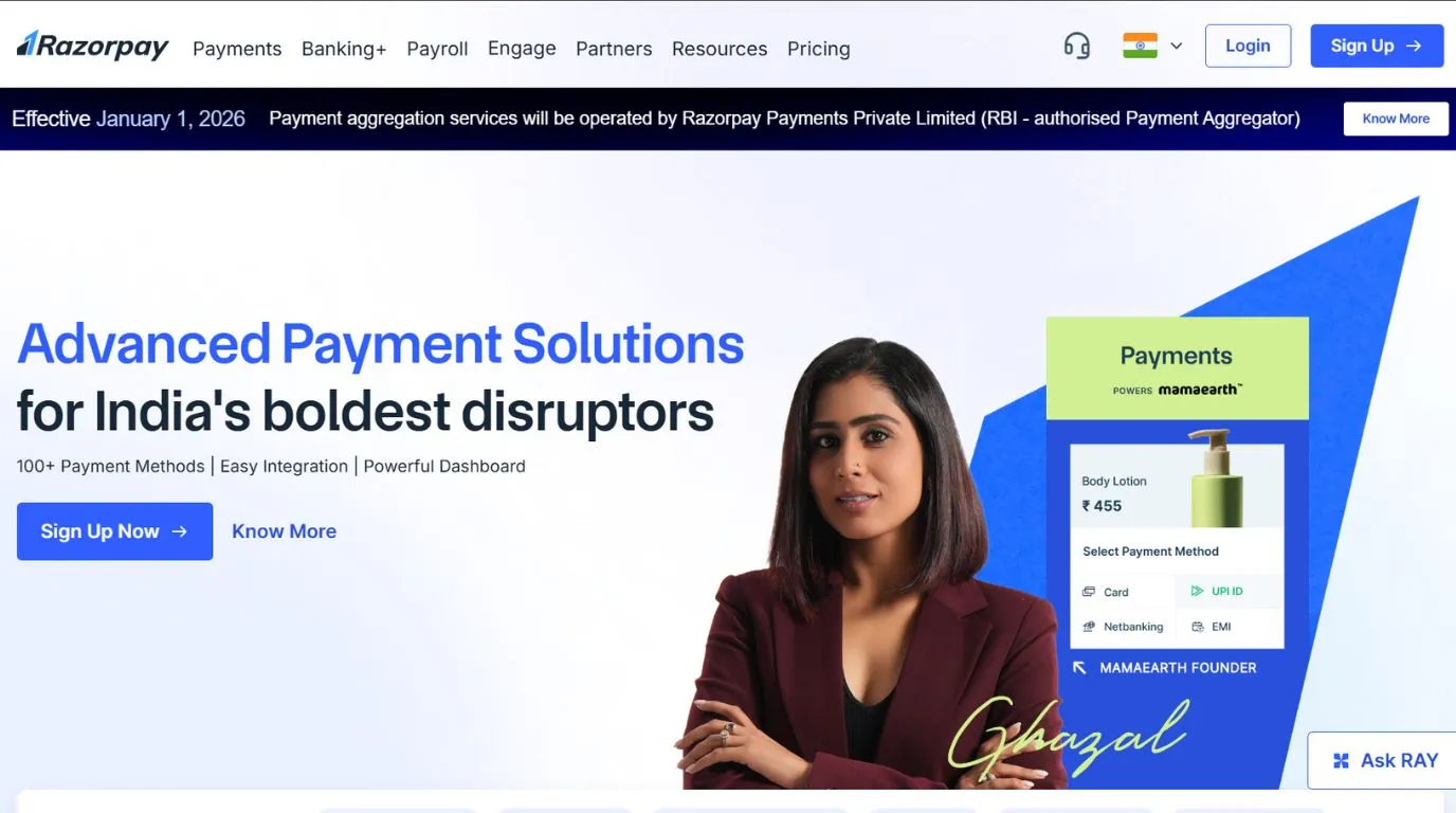 razorpay - stripe alternatives