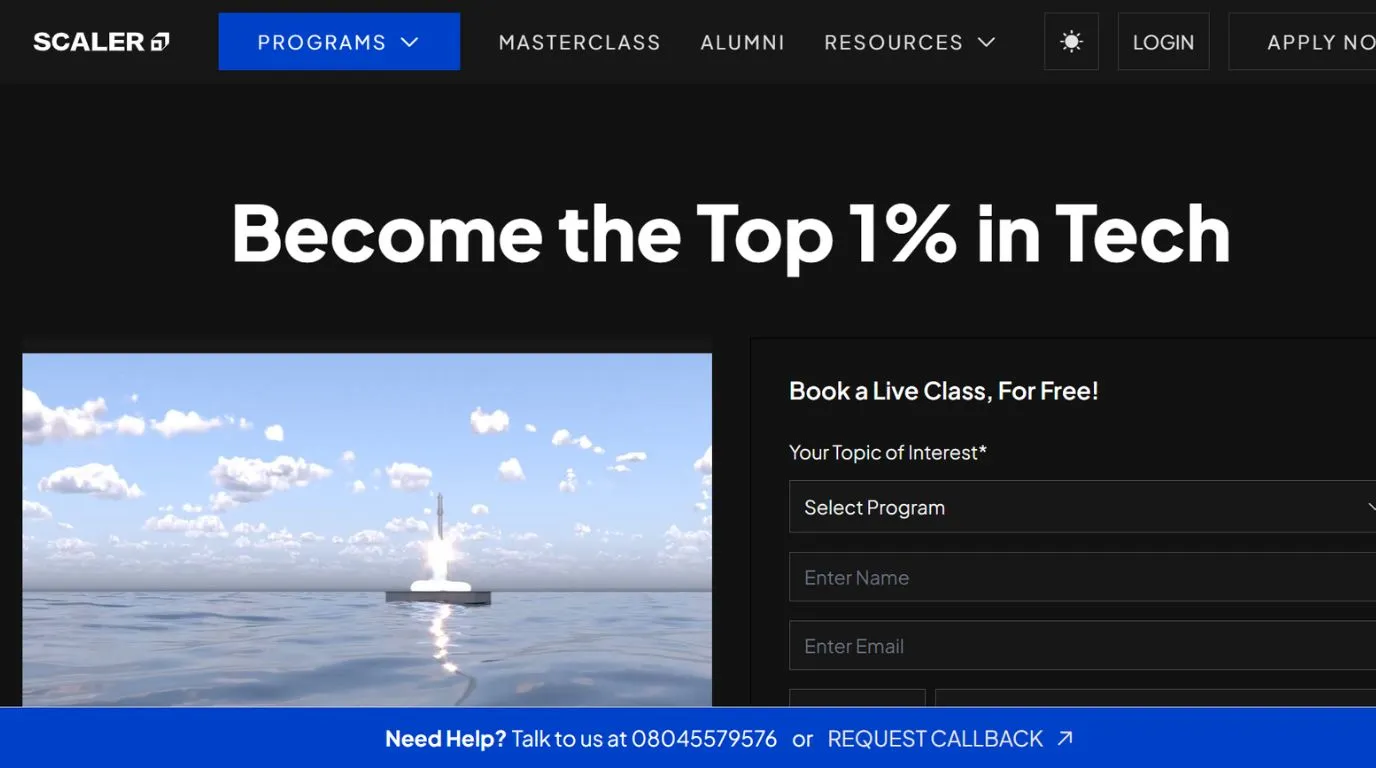 scaler - edTech companies in Bangalore