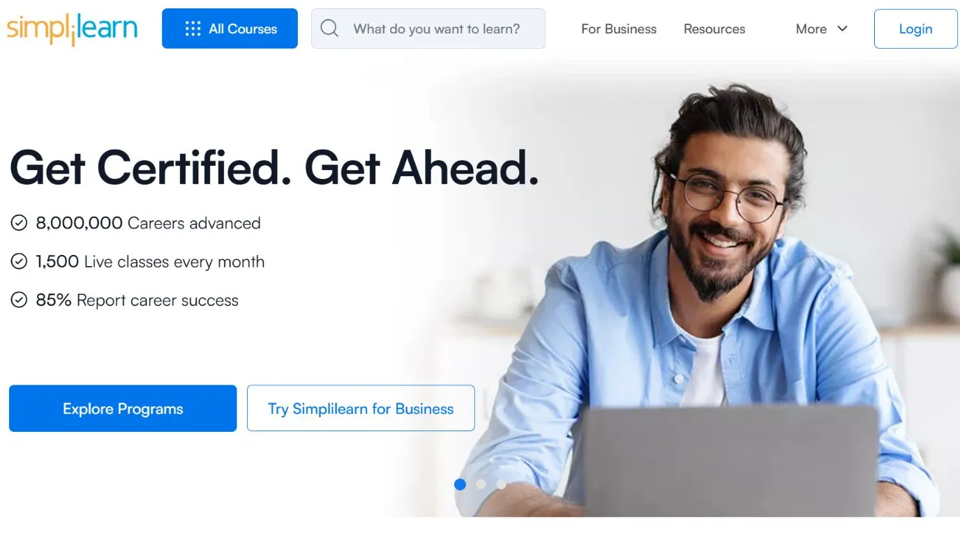 simplilearn - edTech companies in Bangalore