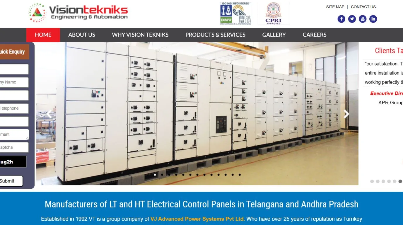 visiontekniks - automation companies in Hyderabad