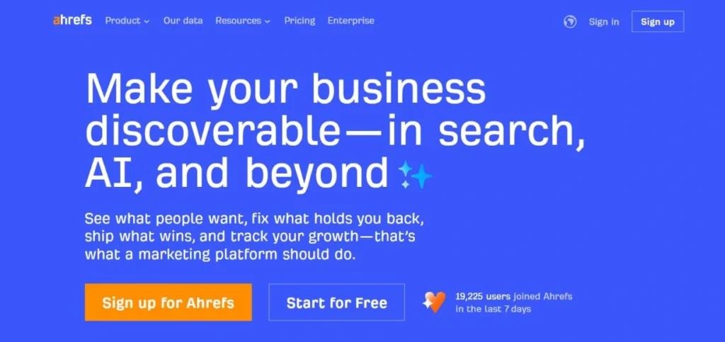 Ahrefs - Keyword Research Tools