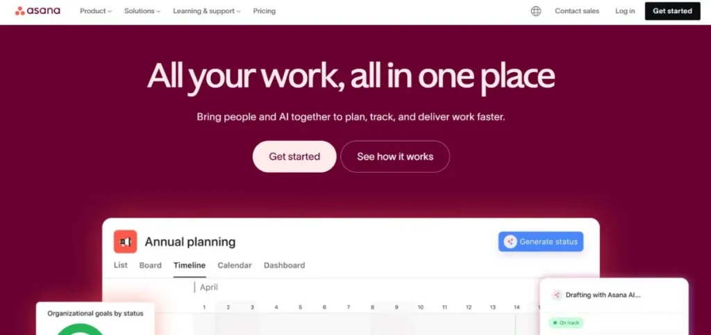 Asana - Marketing Project Management Tools