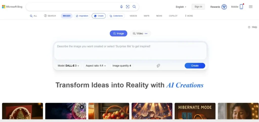 Bing Image Creator - AI Image Generator Tools
