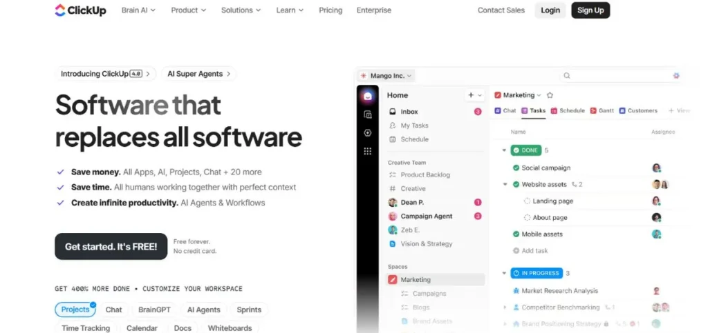 ClickUp - Strategic Management Tools