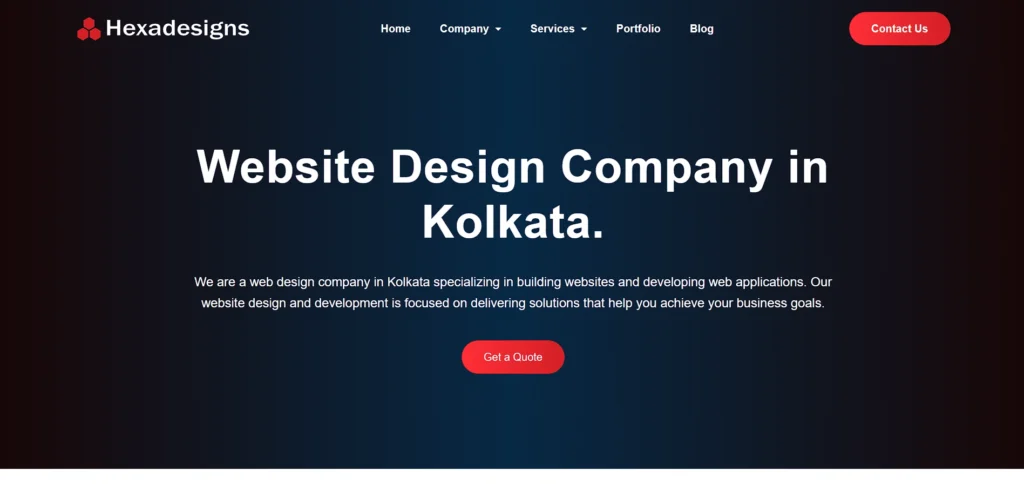 website design company in kolkata - Hexadesigns