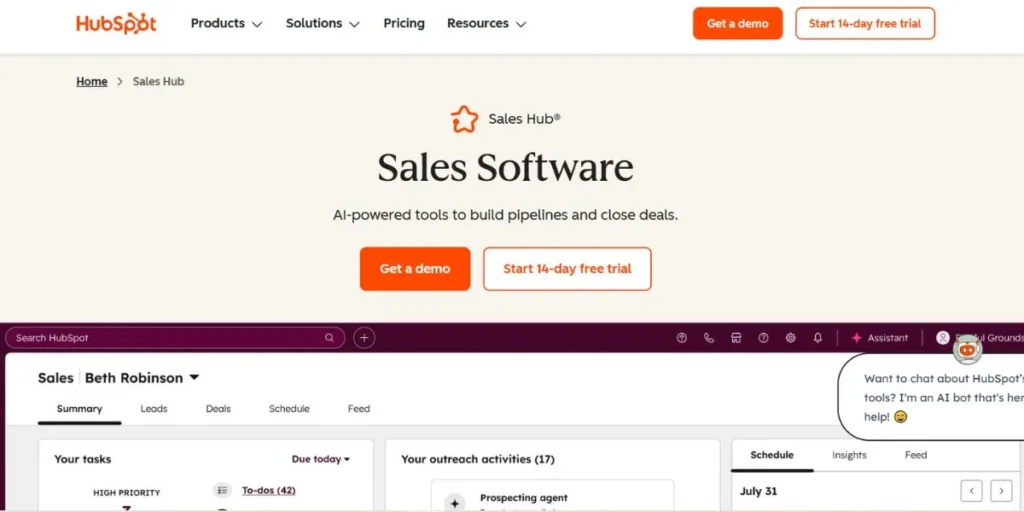 HubSpot Sales Hub - Sales Automation Software