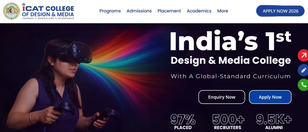 Game Development Courses in Hyderabad 
- ICAT Design & Media College