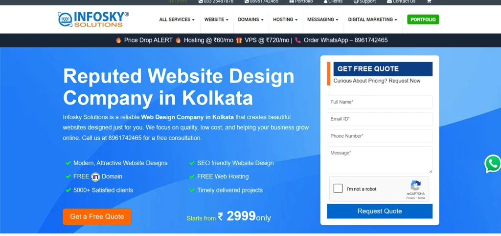 website design company in kolkata - InfoSky Solutions