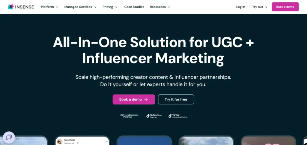 UGC Video Platform for Digital Marketers - Insense
