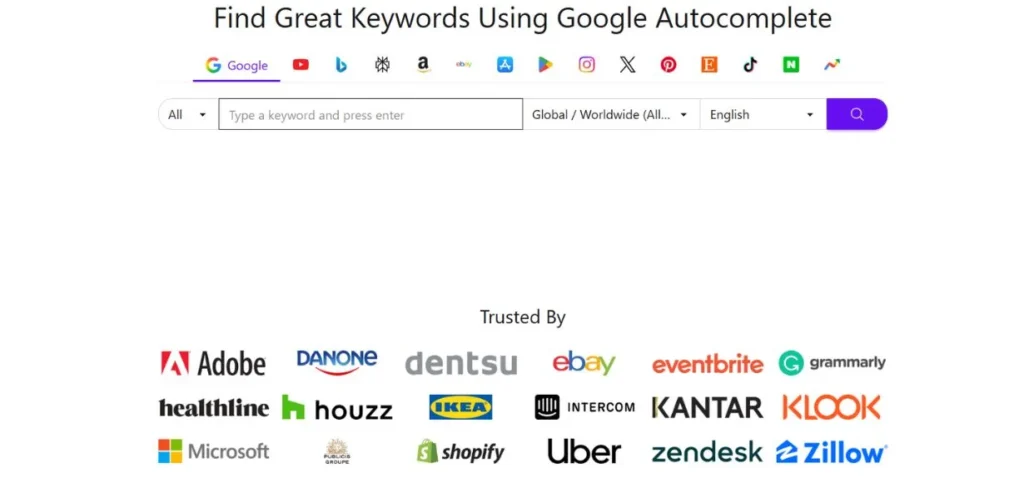KeywordTool.io - Keyword Research Tools
