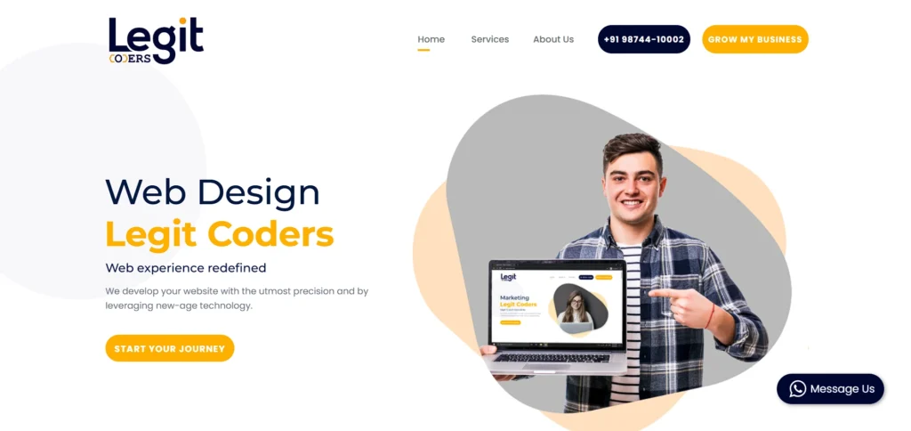 website design company in kolkata - Legit Coders