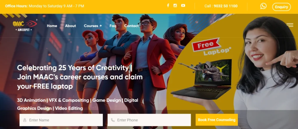 Game Development Courses in Hyderabad 
-  MAAC Ameerpet