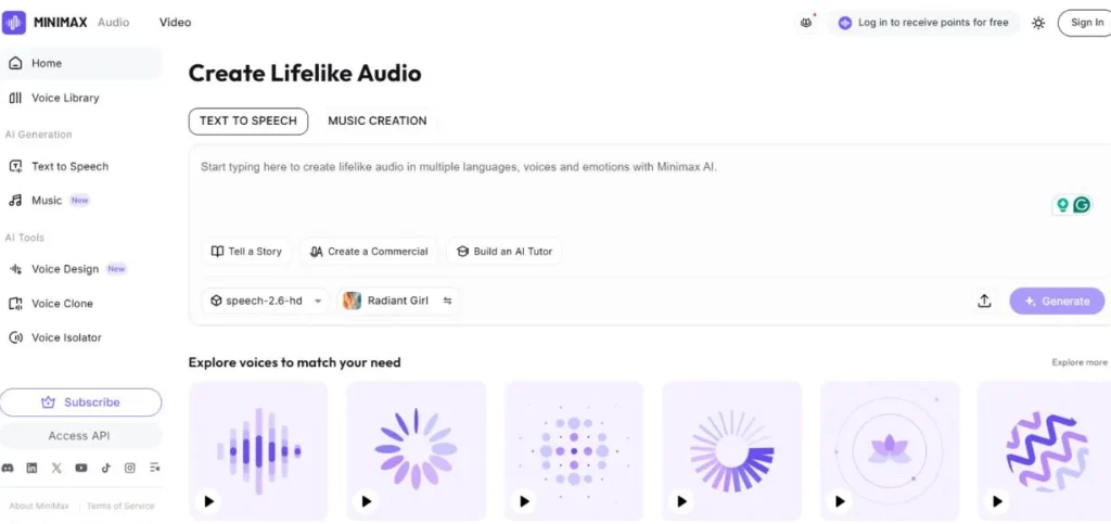 MiniMax - AI Voice Tools