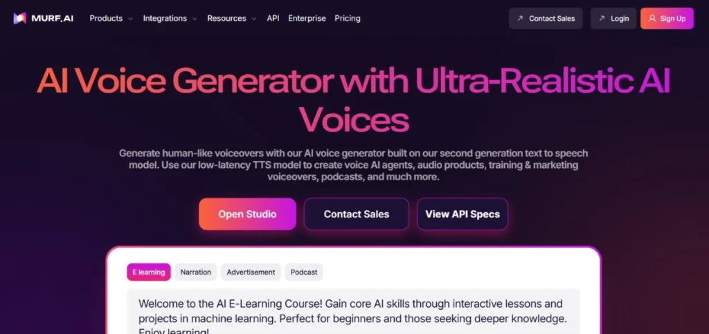 Murf AI - AI Voice Tools