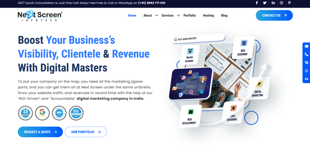 website design company in kolkata - Next Screen