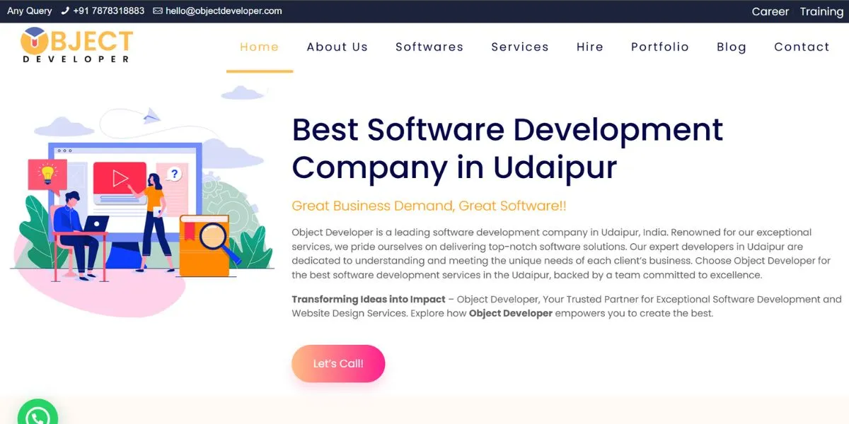 Object Developer - IT Companies in Udaipur