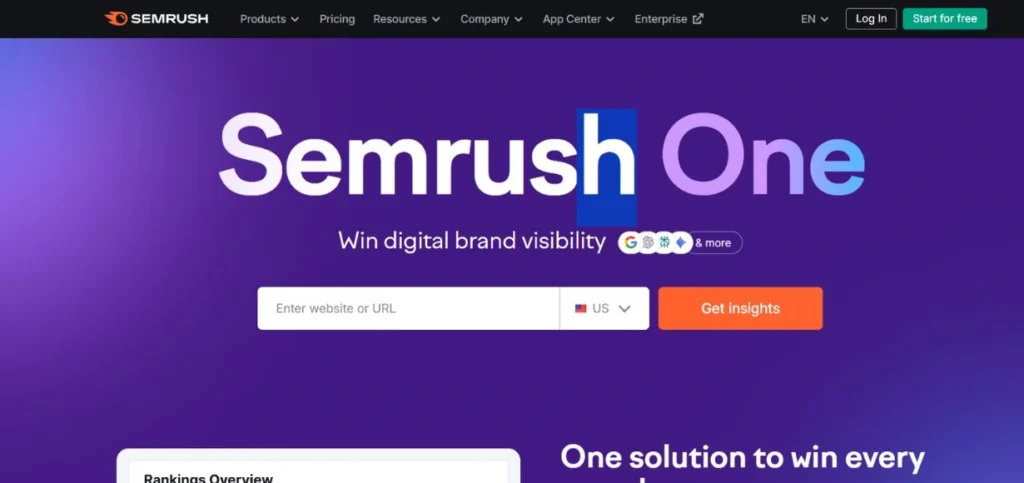 SEMrush - Keyword Research Tools