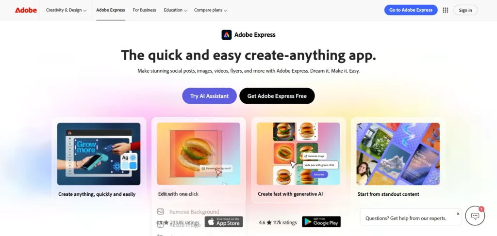 AI Voice Tool - Adobe Express