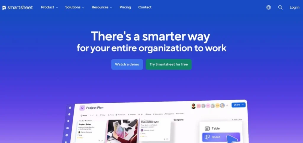 Smartsheet - Business Process Automation Tools