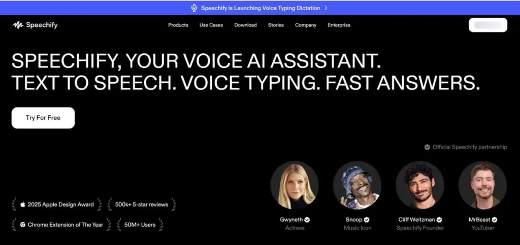 Speechify - AI Voice Tools