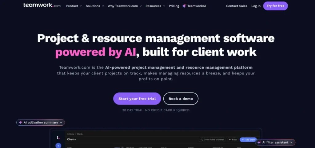 Teamwork - Marketing Project Management Tools