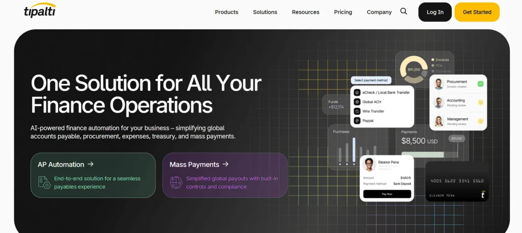AP Automation Tool - Tipalti