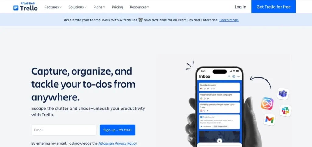Trello - Marketing Project Management Tools