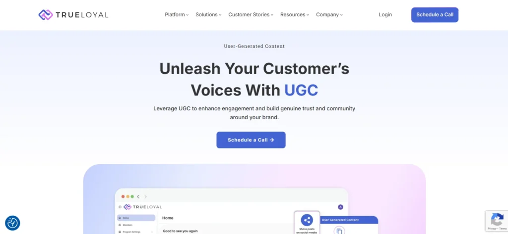 UGC Video Platform for Digital Marketers - TrueLoyal