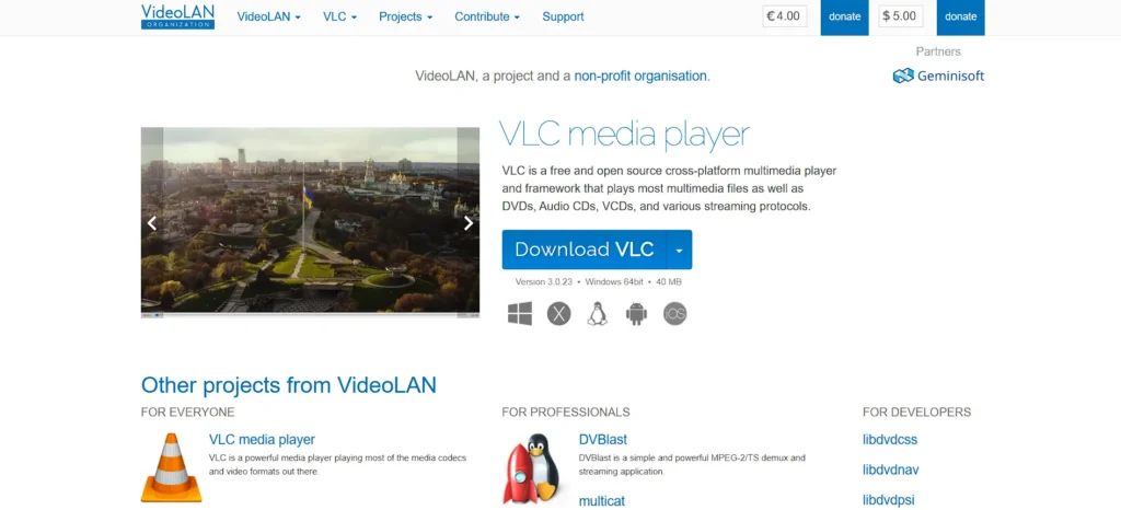 video compression software - VLC Media Player