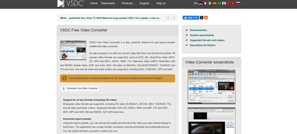 video compression software - VSDC Free Video Converter