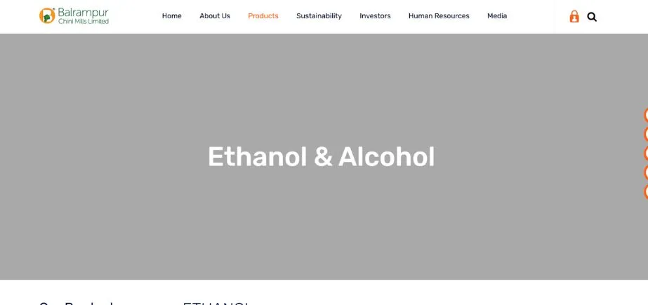 Balrampur Chini Mills - Ethanol Manufacturing Companies in India