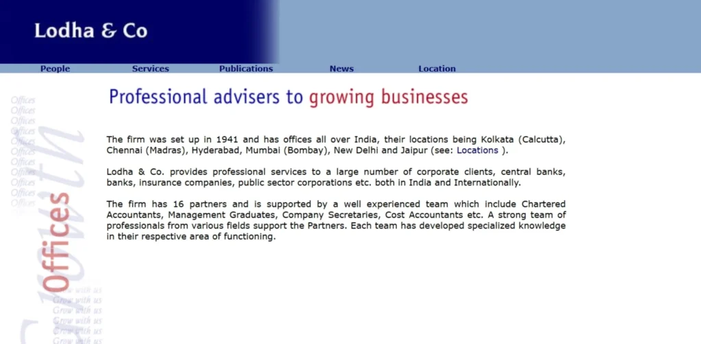 CA Firms in Kolkata - Lodha & Co.