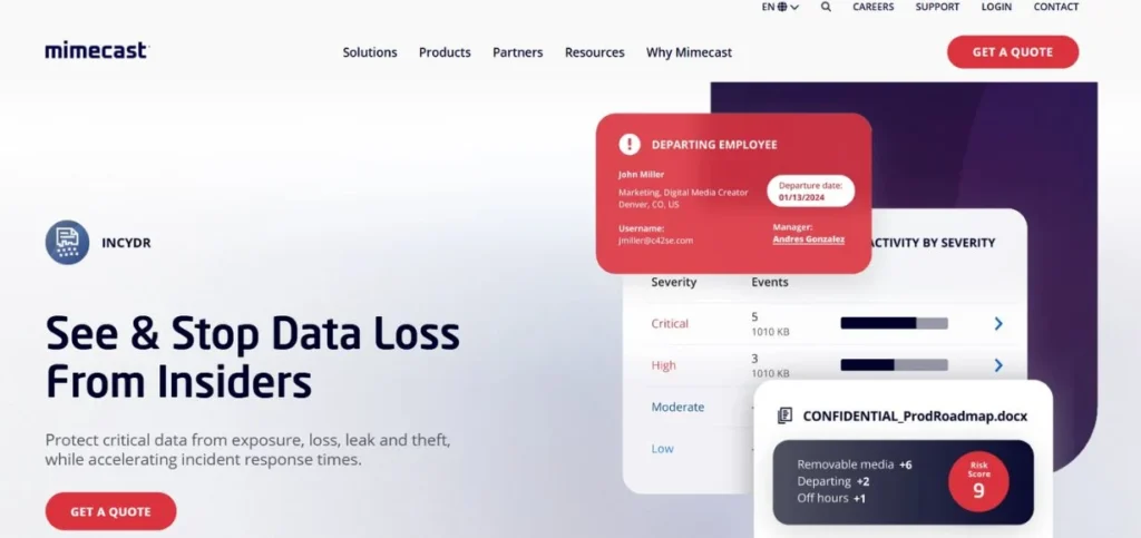 Code42 Incydr - Data Loss Prevention Software