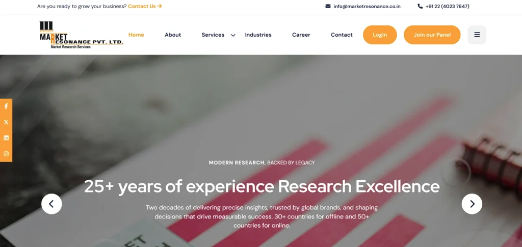 Market Research Company in Mumbai - Market Resonance Pvt Ltd