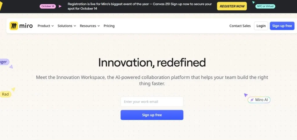 Miro - Growth Navigate Startup Tools